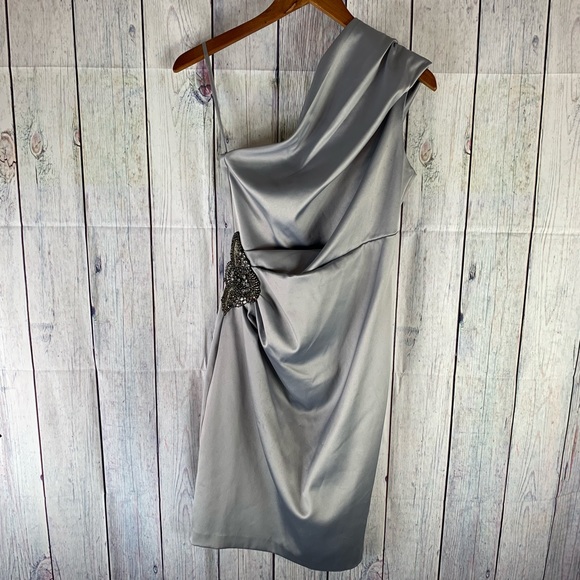 Eliza J Dresses & Skirts - Eliza J Ladies One Shoulder Side Roush Dress